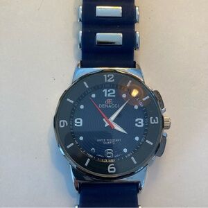 Blue and Silver Men's Watch